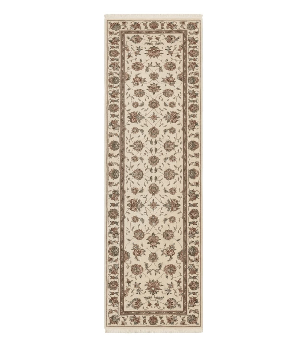 Pak Persian Runner Rug 2.6 x 8ft, Oriental Carpet for Hallway or Kitchen, Handmade, Wool and Silk Highlights